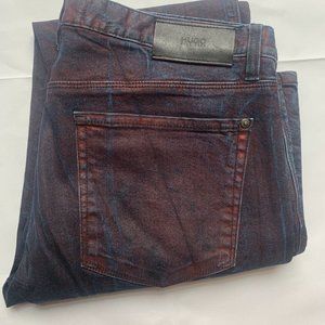 Hugo Boss Stretch 34 x 32 Mens Jeans Red And Blue.